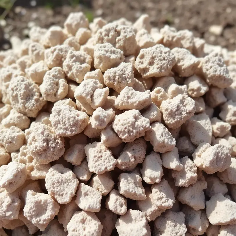 8-16 mm iri pomza taşı — belirgin gözenekli açık gri volkanik granüller
